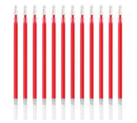 Okaywork 12 bastoncini di ricarica di ricambio,penna parker ricarica per penna a sfera, ricarica per penna roller compatibile, punta 0,5 mm, ricariche, ricarica di ricambio (rosso)