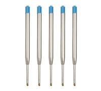 Okaywork 5 pezzi Ricariche per penna a sfera di qualit refill & penna a sfera agrave; refill roller di lunga durata, compatibili anche con penne Parker, cartucce di ricambio G2, (blu)
