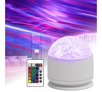 Okaywork Lampada aurora boreale - Proiettore aurora boreale Lampada aurora polare proiettore da soffitto, lampada lava RGB 3D con 16 effetti di luce, con telecomando per camere da letto e decorazioni.