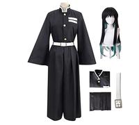 Okazaki Tokitou Muichirou - Costume da kimono per cosplay, set completo, per Halloween, con parrucca, Muichirou (parrucca), Large