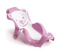 OKBABY Buddy - Sdraietta Anatomica con Seduta in Gomma Antiscivolo per il Bagnetto del Neonato 0-8 Mesi (8 kg) - Rosa