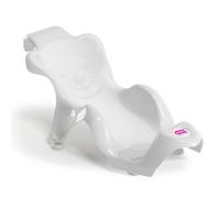 OKBABY Buddy Sdraietta Anatomica con Seduta in Gomma Antiscivolo per il Bagnetto del Neonato, 0-8 Mesi (8 kg), Bianco