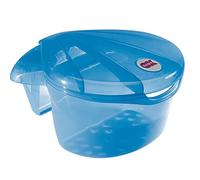 Contenitore OkBaby Coral per Giochi da Bagno Blu Trasparente