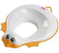OKBABY Ducka - Riduttore per WC con Bordo Antiscivolo - Bianco, 0.36 kilograms, 1 unità, 1