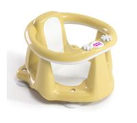 OKBABY Flipper Evolution - Seggiolino da Bagno, Anello con Seduta in Gomma Antiscivolo per il Bagnetto del Neonato 6-15 Mesi (13 kg) - Giallo