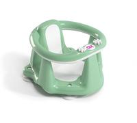 OKBABY Flipper Evolution Seggiolino da Bagno Anello con Seduta in Gomma Antiscivolo per il Bagnetto del Neonato, 6-15 Mesi (13 kg), Verde