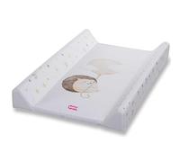 OKBABY Fluffy - Materassino Fasciatoio Soffice e Sicuro con Sponde Laterali, Facile da Pulire, Compatibile con Fasciatoio Woody - 80x50 cm - Bianco