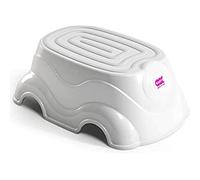 OKBABY Herbie Pedana Sgabello Alzabimbo con Gomma Antiscivolo per Bambini, Bianco