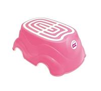 OKBABY Herbie Pedana Sgabello Alzabimbo con Gomma Antiscivolo per Bambini, Fucsia