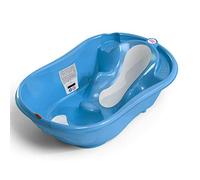 OKBABY Onda Evolution - Vaschetta dal Design Ergonomico con Seduta Antiscivolo per il Bagnetto del Neonato 0-12 Mesi - Blu