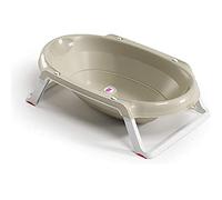 OKBABY Onda Slim - Vaschetta Pieghevole per il Bagnetto del Neonato 0-12 Mesi - Grigio