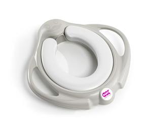 OKBABY Pinguo Soft Riduttore per WC con Morbida Seduta Imbottita, Grigio