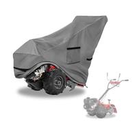 Okcool Copertura per motocoltivatore a gas, impermeabile e resistente, 600D, copertura universale per timone con presa d'aria (grigio)