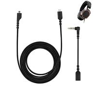 okcsc Cavo audio di ricambio per SteelSeries Arctis 3 5 7 Pro, intrecciato | Include adattatore da 3,5 mm, per Arctis Pro Wireless, nylon intrecciato, per SteelSeries Arctis 3 5 7 Pro Gaming Headset
