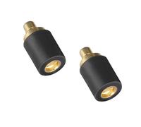 okcsc MMCX - Cavo femmina (lato cavo) per cavo MMCX collegato per Sennheiser IE300 IE900 IE600 (lato cuffie), adattatore nero