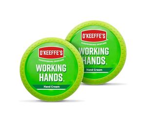 O'Keeffe's Working Hands, 96 g, confezione da 2 pezzi - Crema mani per mani estremamente secche e screpolate | Aumenta immediatamente il contenuto di umidità, forma uno strato protettivo e previene la