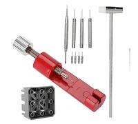 Okeeyseda 11Pcs Strumento per Cinturini In Metallo Regolatore In Metallo Dispositivo di Rimozione Regolabile Strumento per la Riparazione di Orologi Cinturino In Metallo Accessori per Bracciale
