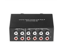 Okeeyseda 4 Vie Audio Switch Bidirezionale A Sinistra e A dei Canali 2 in 4 out o 4 in 2 out L/R Jack Sound Channel R/L Switcher Stereo