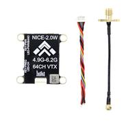 Okeeyseda 5.8G 2W VTX 2000mW 64CH Trasmettitore Video FPV Pal/NTSC Supporto per OSD TBS Regolazione Parametri per Drone RC FPV