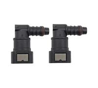 Okeeyseda 9.89 Connettore Rapido Curvo ID8 della del Carburante, Raccordi per Tubi di Fissaggio del Tubo di Urea Raccordo del Filtro del Gas Raccordo Rapido del Carburante A 90 °