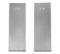 Okeeyseda Blocco Levigante A Doppia Faccia In Lega di Alluminio per la Livellatura Dei Della Tastiera Della Chitarra. Attrezzo da Liutaio. Stecca Levigante per Chitarra e Basso (10-14).