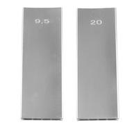 Okeeyseda Blocco Levigante Radius A Doppio Senso In Lega di Alluminio, Strumento da Liutaio per Livellare I e la Tastiera Della Chitarra o Basso. Levigante per la Chitarra o Basso (9.5-20).