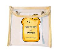 Okeeyseda Borsa con un Pressione nel PVC Astuccio per Matite Carta di Prova Borsa per Cancelleria Borsa per Documenti Trasparente Impermeabile di Grande Capacità