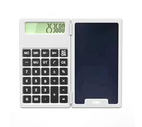 Okeeyseda Calcolatrice con Lavagna 12 Cifre Display LCD Calcolatrice da Tavolo Calcolatrice Portatile per Ufficio, Scuola e Casa A