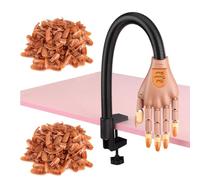 Okeeyseda Chiodi Acrilici Flessibili per Esercitarsi con Finte, Kit per Regolabili per Allenamento Delle Unghie, per Unghie Finte con 200 Punte per Unghie