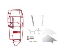 Okeeyseda Gabbia a Rullo con Telaio in Metallo con Telaio a Tubo Pieno per Parti di Aggiornamento per Auto C14 C24 C24-1 1/16 RC, Rosso