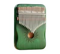 Okeeyseda Kalimba Mbila Interamente In Legno D'Acero con 17 e Foro per il Suono, Adatto Ai Principianti