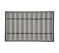 Okeeyseda Supporto per Cinturino con 10 Slot, per Cinturino con Coperchio Trasparente, Organizer per Cinturini, Vassoio Impilabile per Cinturini A