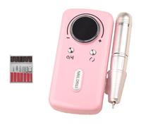 Okeeyseda Trapano Elettrico per Unghie con Display LCD per Unghie Ricaricabile Accessori per Unghie Levigatrice per Smalto Gel, Rosa