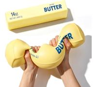 OKESYO Burro Squishy XXL - Giocattolo da schiacciare al burro realistico, giocattolo antistress sensoriale per adulti, per alleviare l'ansia e la decompressione