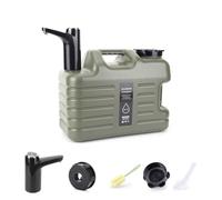 OKESYO Tanica per acqua da 18,5 l, con rubinetto e pompa, serbatoio da campeggio senza BPA, portatile, per attività all'aperto