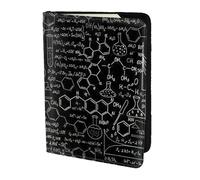 OKFSTY Astratto Scienza Chimica Illustrazione Stampa 3D Moda Passaporto Titolare Personalizzato Stampato Pelle Bovina ID Holder Viaggio Passaporto Cover 5.5 pollici, Nero , Taglia unica