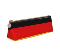 OKFSTY Astuccio per la scuola con bandiera tedesca, estetico, con design triangolare, astuccio per penne per bambini, per pennelli e matite, bianco, Taglia unica, Organizer per borse