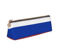 OKFSTY Astuccio scolastico con bandiera della Russia, estetico con design triangolare, astuccio per penne per bambini, per pennelli e matite, bianco, Taglia unica, Organizer per borse