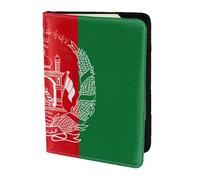 OKFSTY Bandiera dell'Afghanistan stampa moda passaporto titolare personalizzato stampato pelle bovina ID titolare viaggio passaporto copertura 5.5 pollici, Nero , Taglia unica