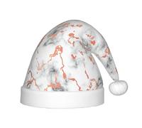 OKFSTY Cappello natalizio in rame con schegge di marmo per bambini, cappello da Babbo Natale multiuso per feste ed eventi festivi