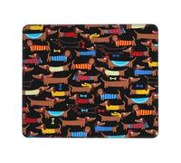 OKFSTY Tappetino per mouse con scritta "I Love My Dog" bassotti spesso e confortevole, con bordo bloccato, grande base in gomma antiscivolo, tappetino da scrivania per ufficio