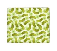 OKFSTY Tappetino per mouse con sottaceti e aneto, spesso, confortevole, con bordo bloccato, grande base in gomma antiscivolo, tappetino da scrivania per ufficio