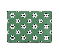 OKFSTY Tappeto 80x58 della flanella di stampa di calcio dentro, tappeto pronto di inverno non di slittamento per il balcone della camera da letto, durevole assorbente