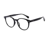 OKH Occhiali anti luce blu Uomo Donna Gaming Retro Rotondi Antiriflesso e affaticamento, Allevia l'affaticamento degli occhi per schermi TV Telefono Computer (rivestimento blu-40%-nero)
