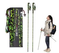 OKHEALING Bastoncini telescopici da trekking pieghevoli, leggeri e resistenti, 1 paio, in fibra di carbonio T800 ad alta resistenza con motivo mimetico per escursionismo, trekking e alpinismo (120cm)