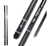 OKHEALING Stecca da biliardo in fibra di carbonio, testa da 12,4 mm, testa in bachelite nera, arti anteriori in fibra di carbonio da 737 mm, 538-567 g, adatta per giocatori di biliardo professionisti
