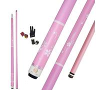 OKHEALING Stecca da Biliardo Professionale T700 in Fibra di Carbonio, Testa da 12,5 mm, 57,9” Per Giochi Con Otto e Nove Palle Nere