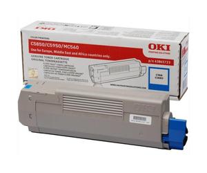 Oki 43865723 toner originale ciao 6.000 copie per C5850dn, C5850n, C5950cdtn, C5950dn, C5950dtn, C5950n, MC560DN MFP