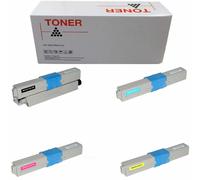 OKI C321 4 5 TONER COMPATIBILI NO ORIGINALI 2200/1500 pagine BK C M Y