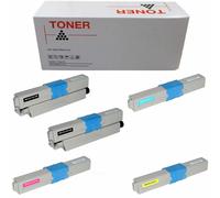 OKI C321 4 5 TONER COMPATIBILI NO ORIGINALI 2200/1500 pagine BK C M Y